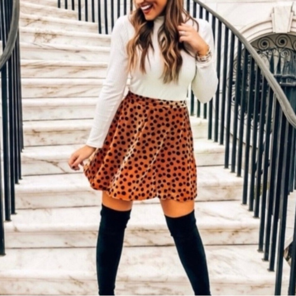 Madewell Velvet Skater Skirt